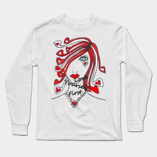 LOVE Yourself First Empowered Women Long Sleeve T-Shirt